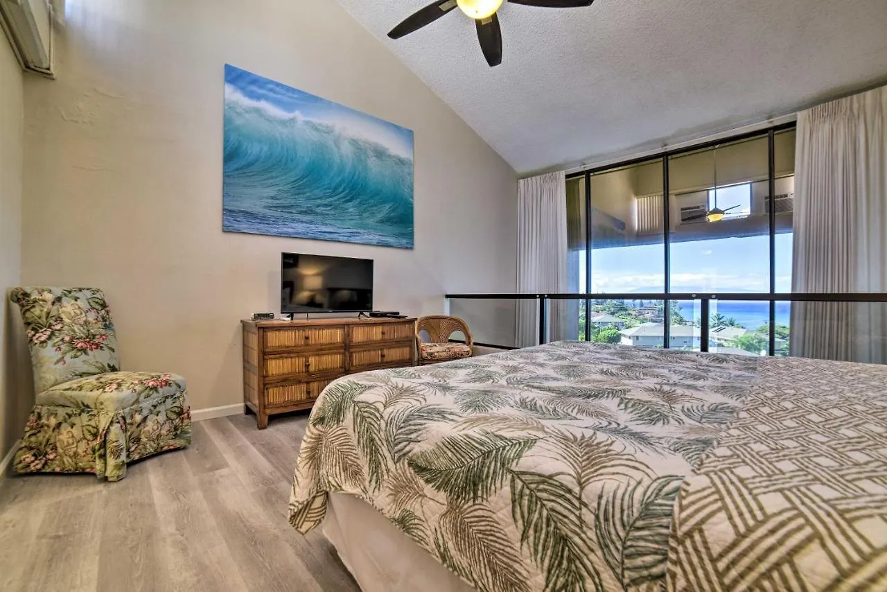 Apartamento Ocean-View Maui Penthouse With Balcony And Pool Access Kahana Estados Unidos